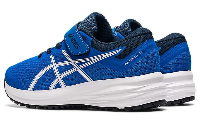 Chaussures running junior Asics PATRIOT 12 PS Bleu électrique Bleu marine Blanc Noir 3