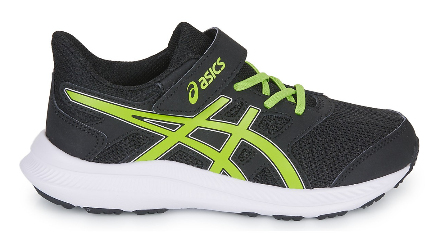 Chaussures running junior Asics JOLT 4 PS Noir Citron vert Blanc 7