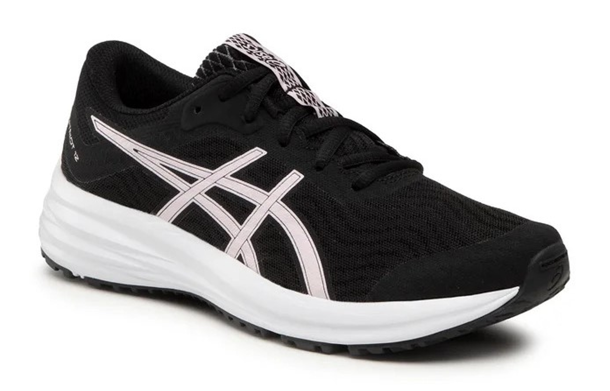 Chaussures running junior Asics PATRIOT 12 GS Noir Rose sel Blanc 2