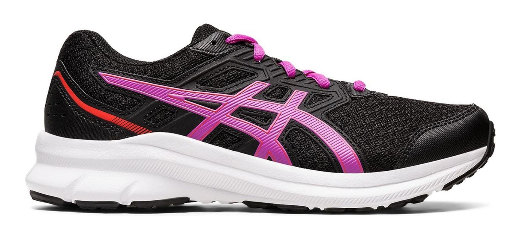 Chaussures running junior Asics JOLT 3 GS Noir Orchidée Blanc Rouge 2