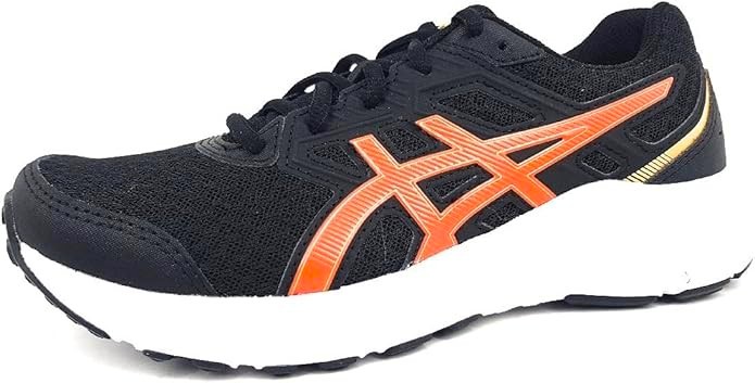 Chaussures running junior Asics JOLT 3 GS Noir Orange foncé Orange clair Blanc