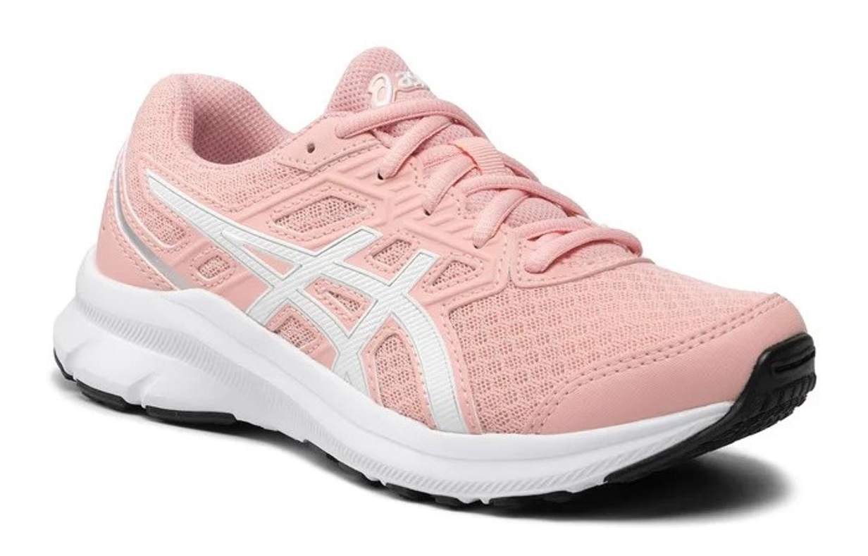 Chaussures running junior Asics JOLT 3 GS Rose givré Blanc Gris argenté 7