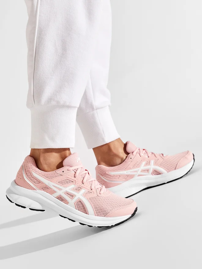 Chaussures running junior Asics JOLT 3 GS Rose givré Blanc Gris argenté 12