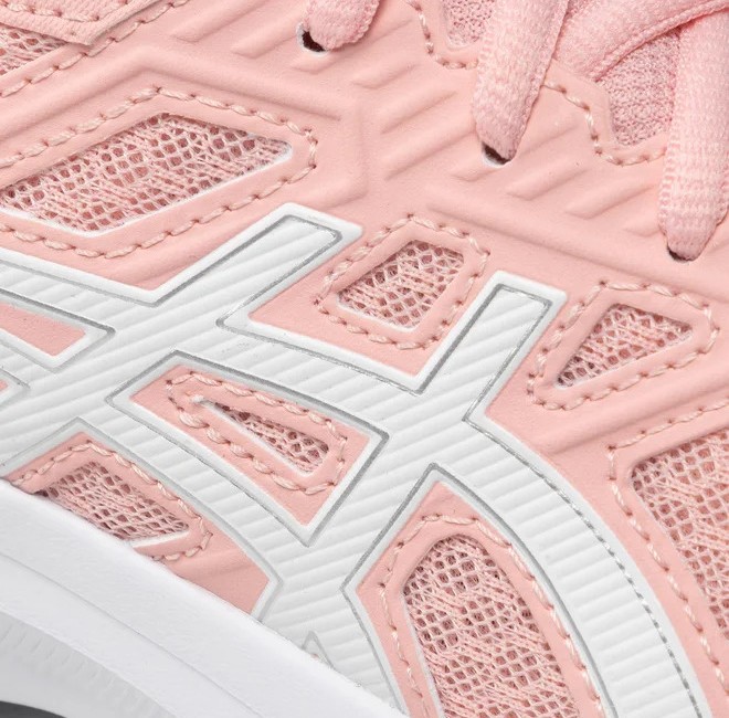 Chaussures running junior Asics JOLT 3 GS Rose givré Blanc Gris argenté 11