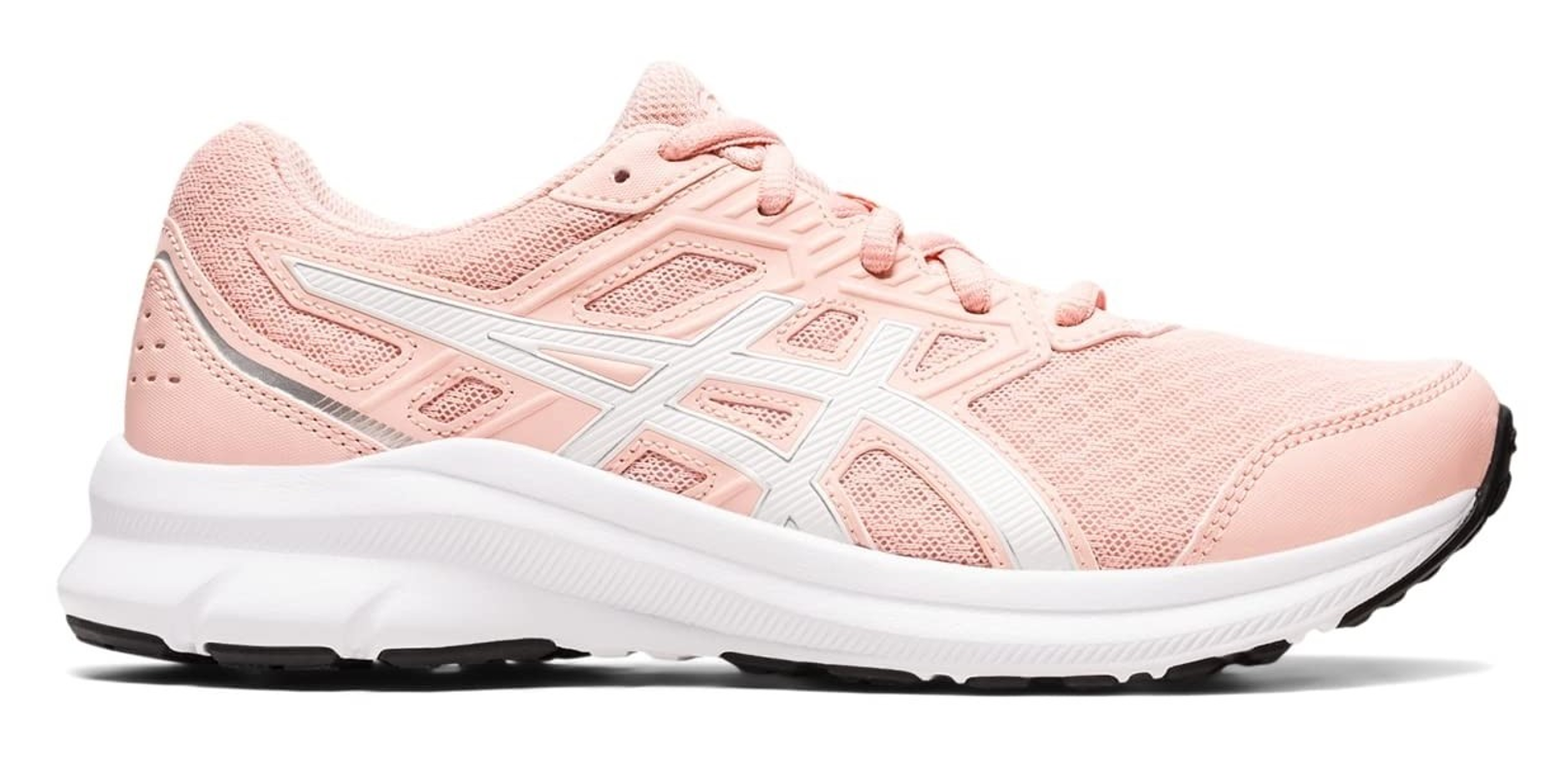 Chaussures running junior Asics JOLT 3 GS Rose givré Blanc Gris argenté 1