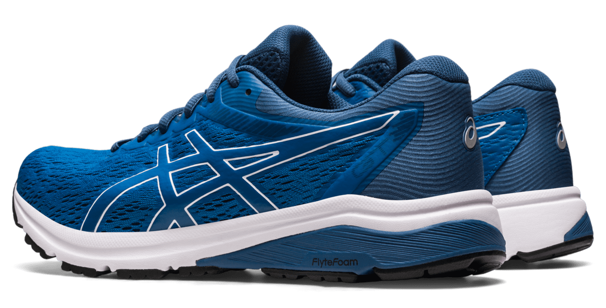 Chaussures running homme Asics GT-800 Bleu Bleu foncé Blanc Noir 3