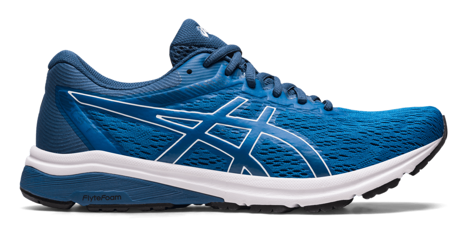 Chaussures running homme Asics GT-800 Bleu Bleu foncé Blanc Noir