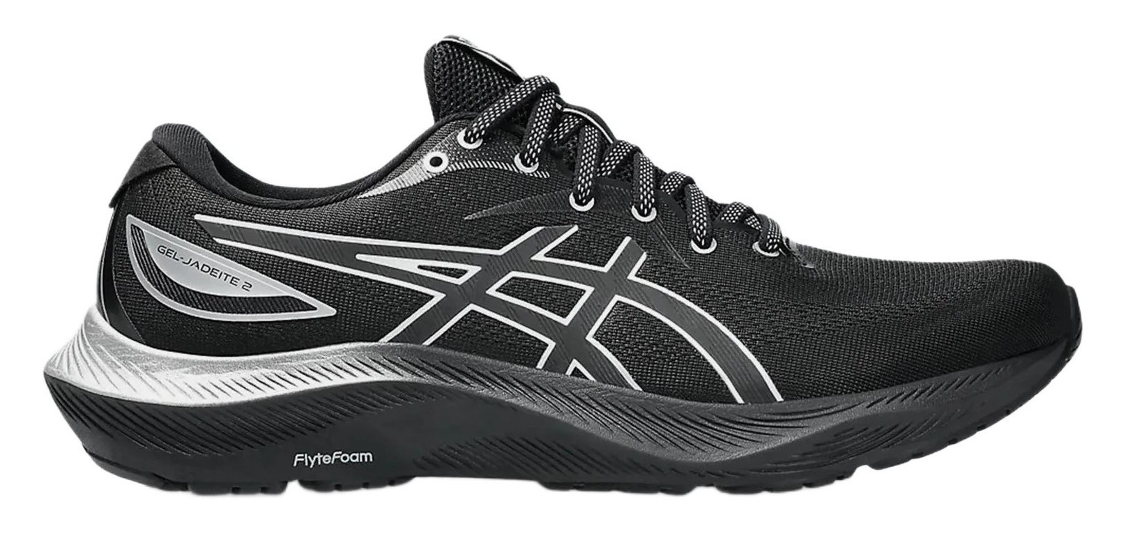 Chaussures running homme Asics GEL-JADEITE 2 Noir Noir Gris argenté