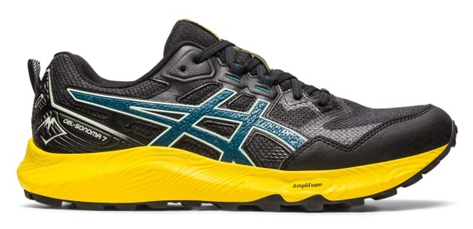 Chaussures trail homme Asics GEL-SONOMA 7 Noir Jaune Bleu Blanc 1