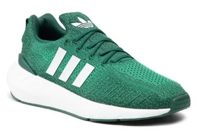 Chaussures running homme Adidas SWIFT RUN 22 Vert forêt Blanc Vert vif 8