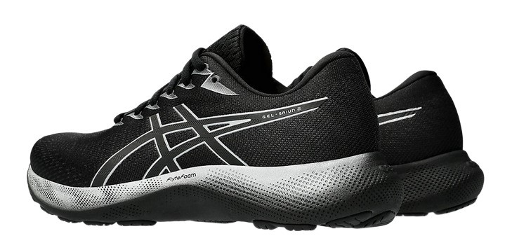 Chaussures running homme Asics GEL-SAIUN 2 Noir Argent pur 3