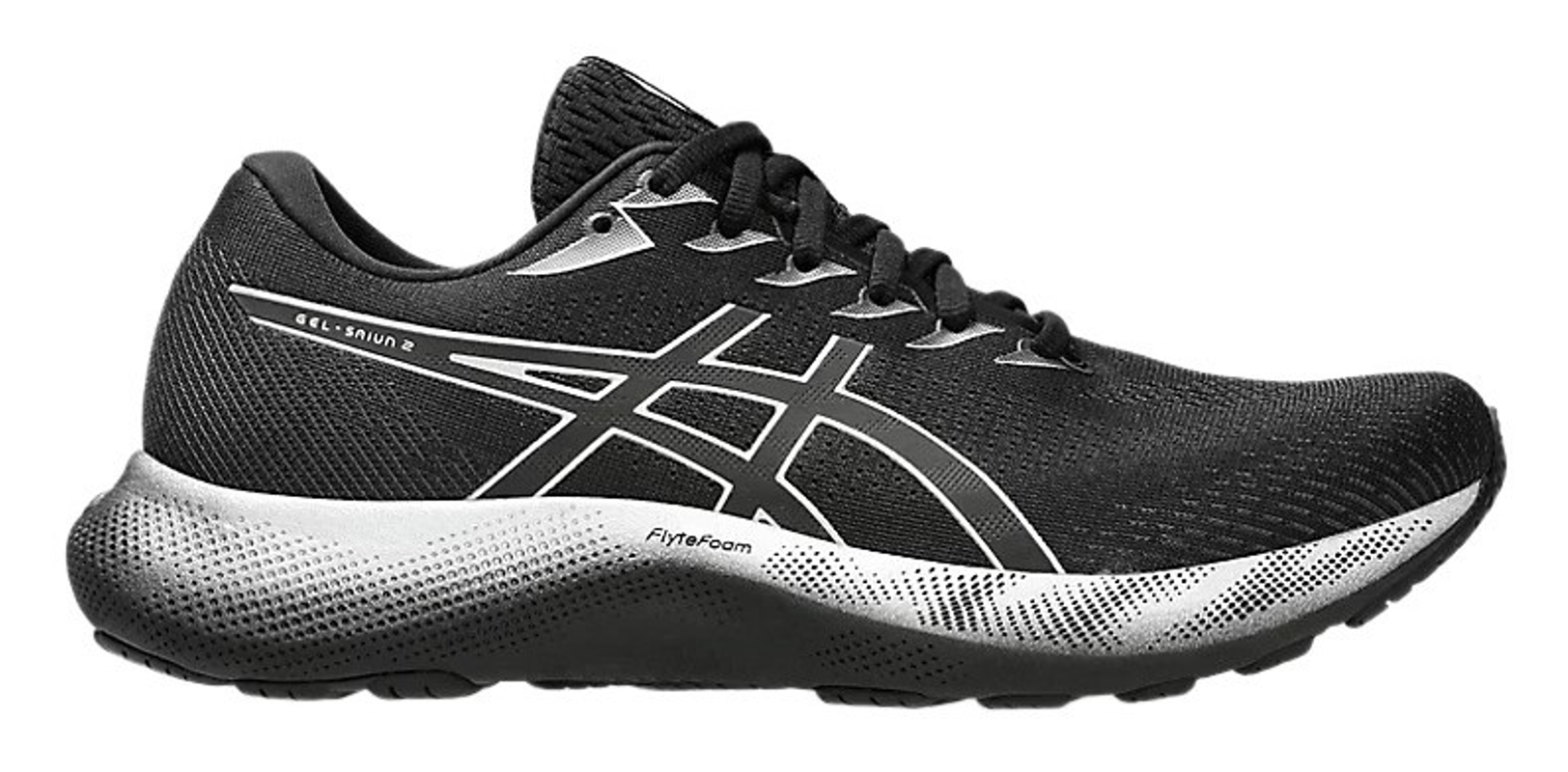 Chaussures running homme Asics GEL-SAIUN 2 Noir Argent pur