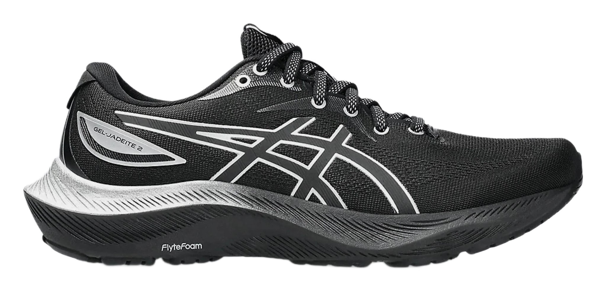 Chaussures running femme Asics GEL-JADEITE 2 Noir Noir Gris brillant