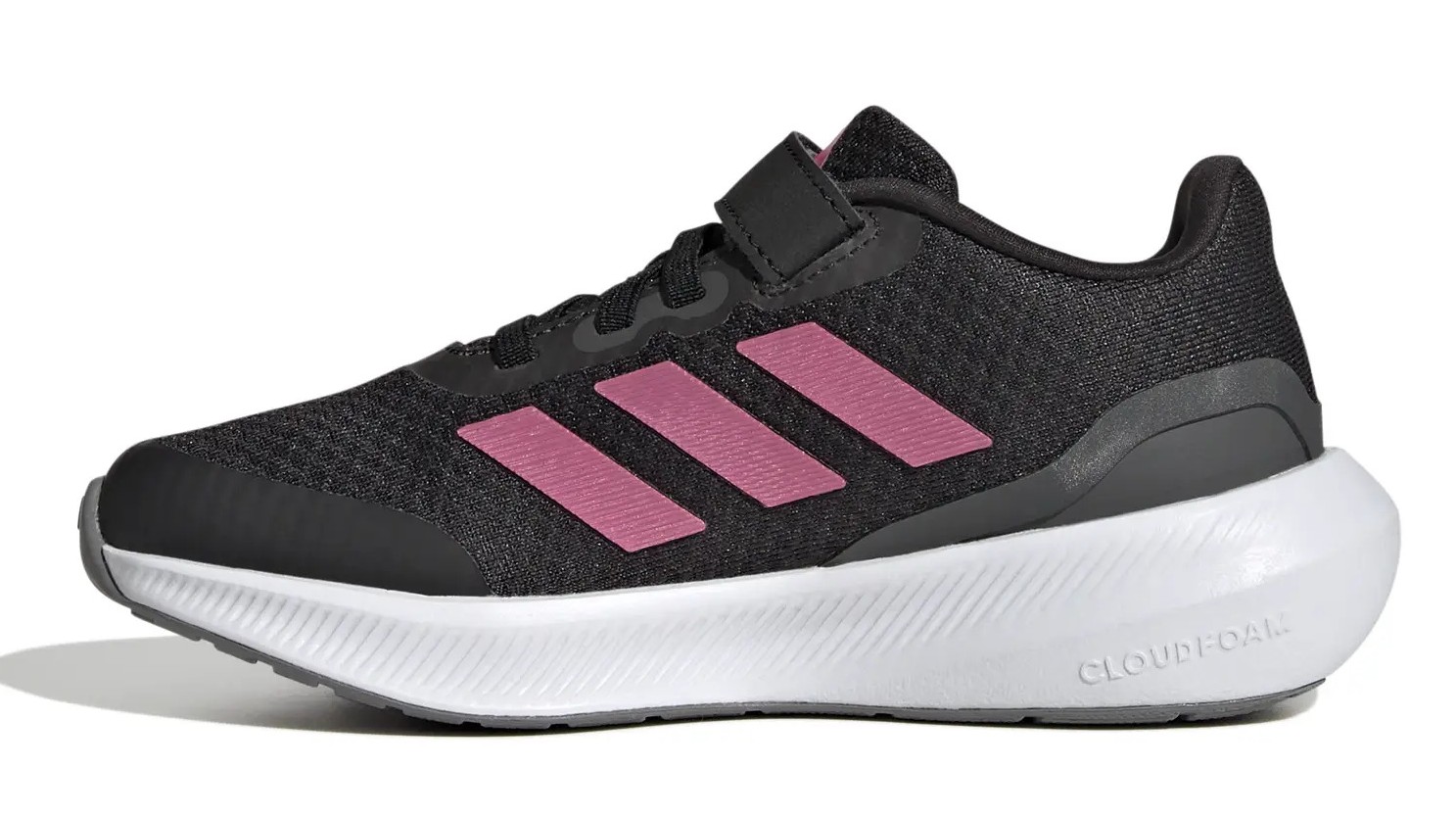 Chaussures running junior Adidas RUNFALCON 3.0 EL Noir Rose Blanc 7