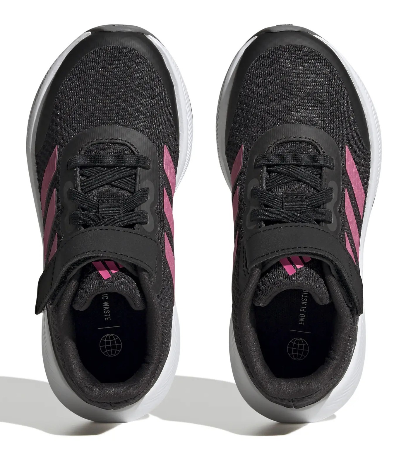 Chaussures running junior Adidas RUNFALCON 3.0 EL Noir Rose Blanc 5