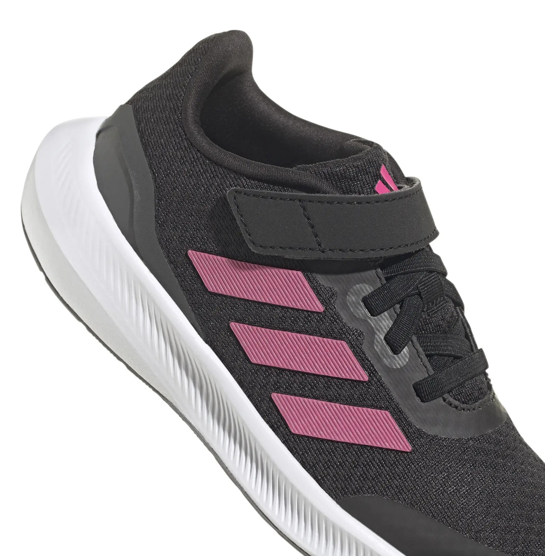 Chaussures running junior Adidas RUNFALCON 3.0 EL Noir Rose Blanc 8