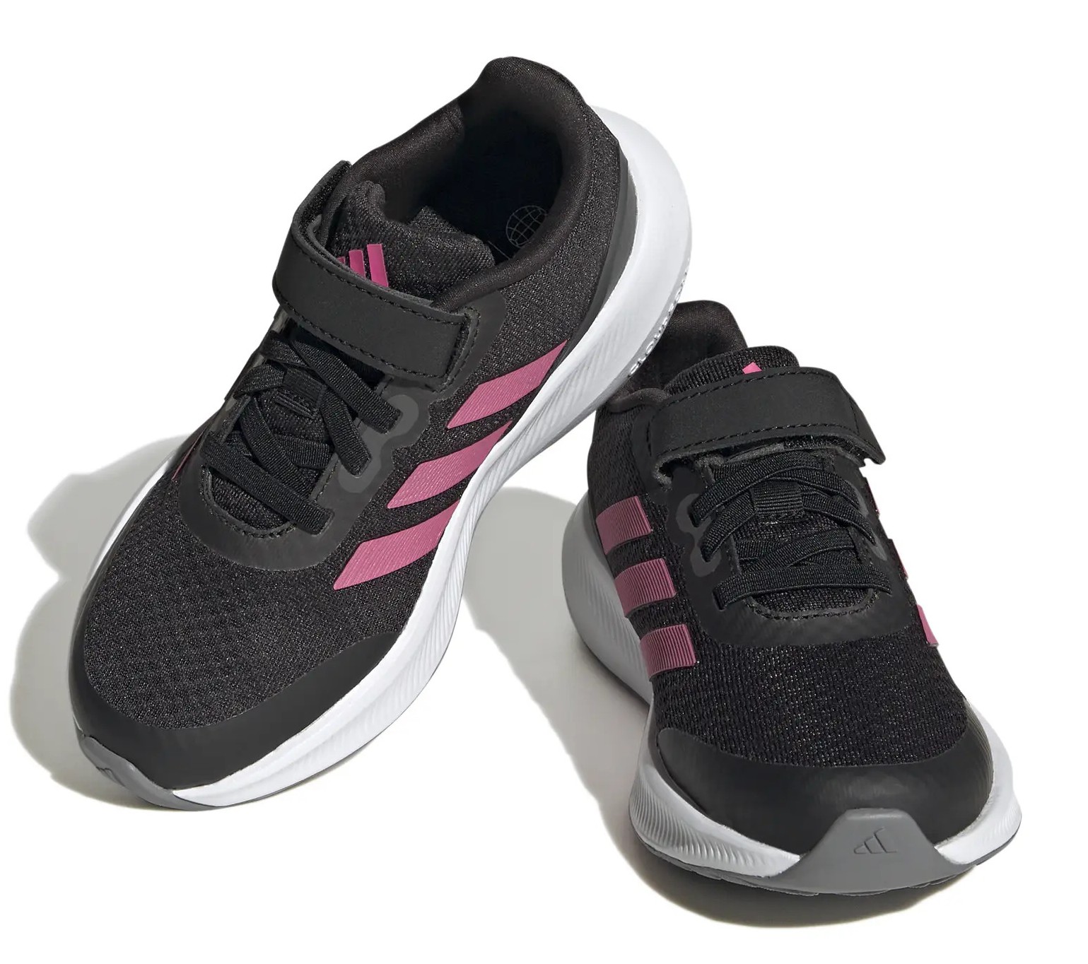 Chaussures running junior Adidas RUNFALCON 3.0 EL Noir Rose Blanc 2