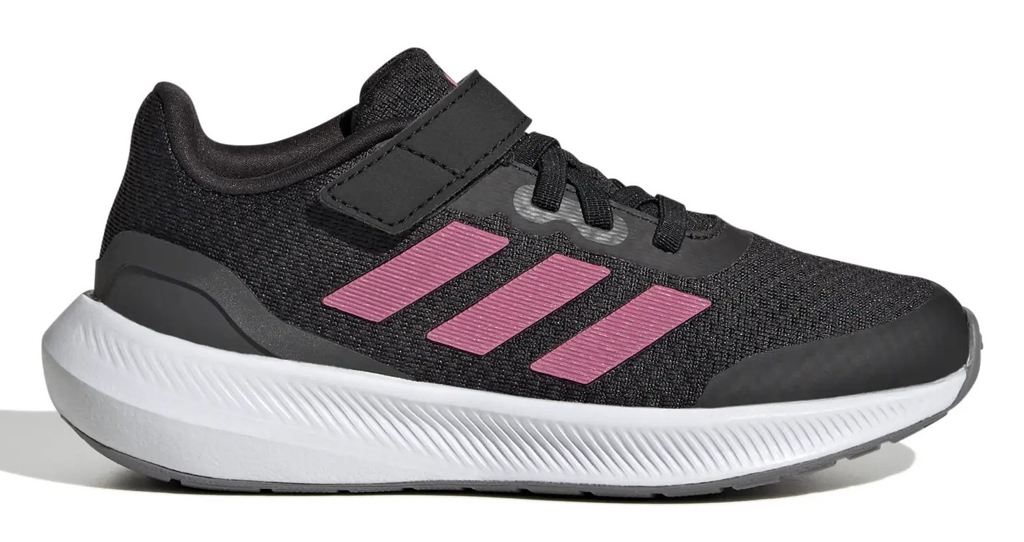 Chaussures running junior Adidas RUNFALCON 3.0 EL Noir Rose Blanc