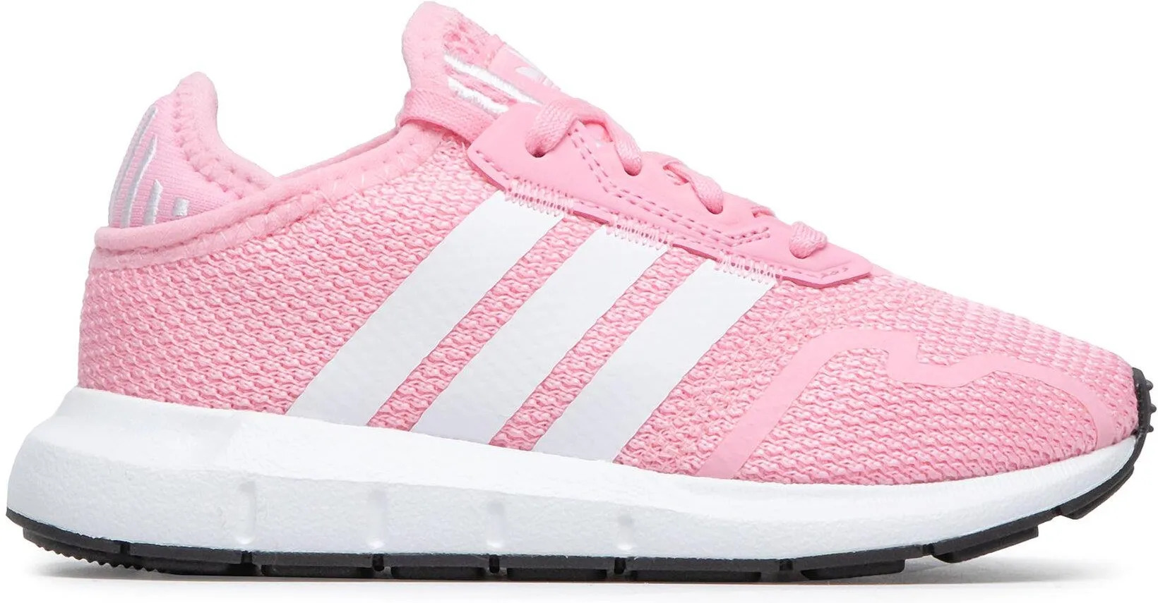Chaussures running junior Adidas SWIFT RUN X C Rose clair Blanc Noir 6