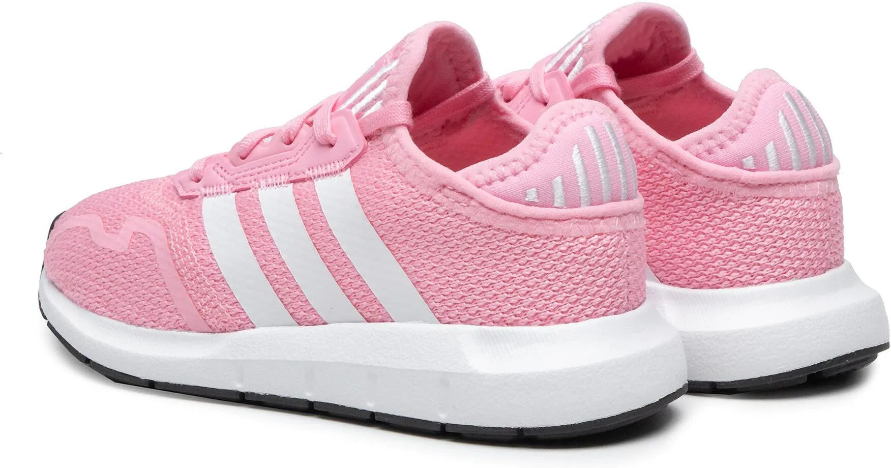 Chaussures running junior Adidas SWIFT RUN X C Rose clair Blanc Noir 4