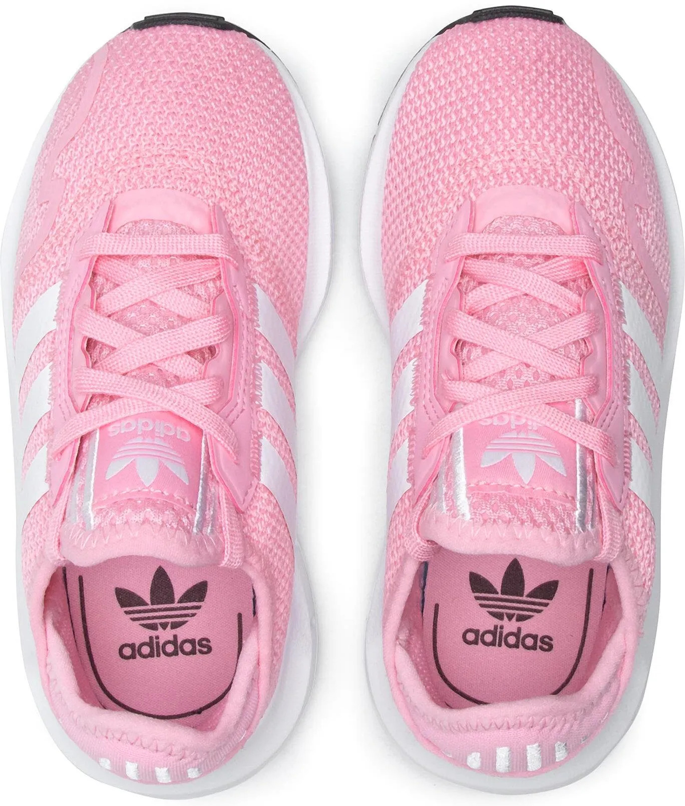 Chaussures running junior Adidas SWIFT RUN X C Rose clair Blanc Noir 5