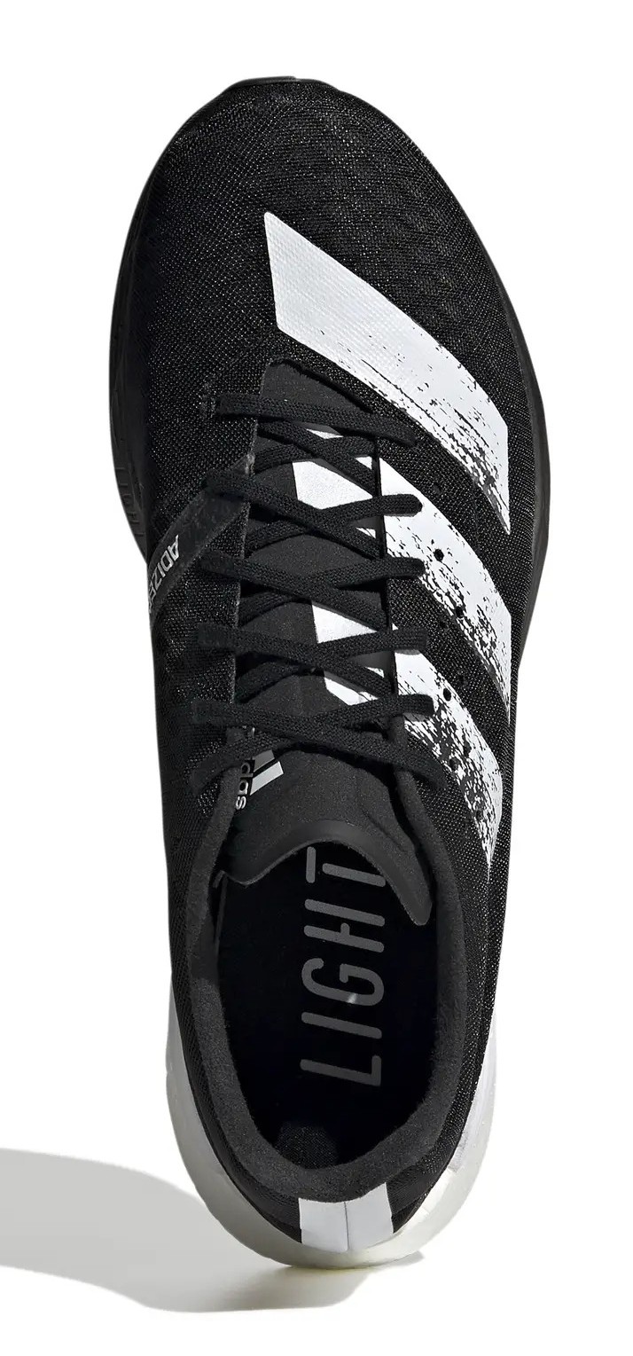 Chaussures running homme Adidas ADIZERO PRO Noir Blanc Gris foncé 6