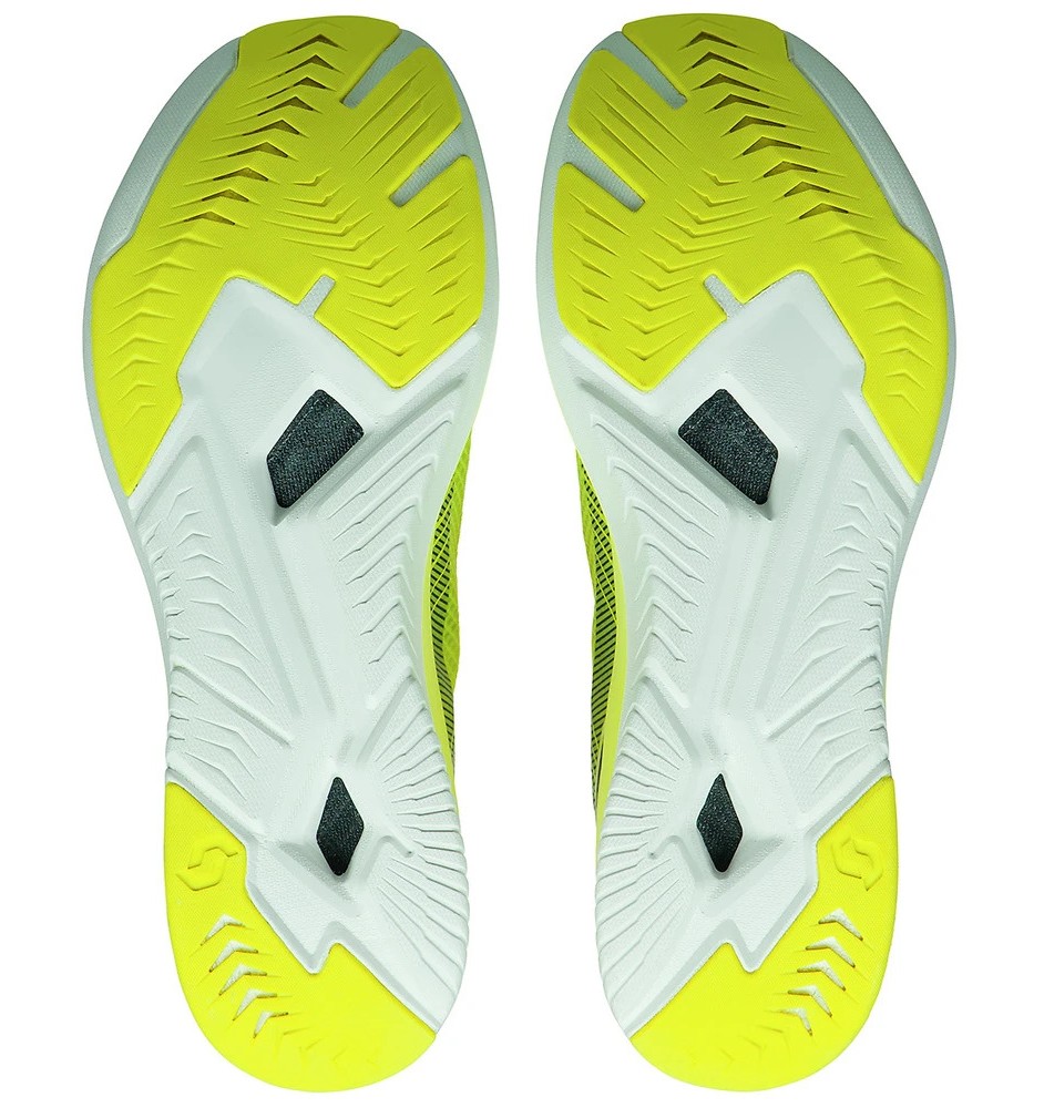 Chaussures running femme Scott SPEED CARBON RC Jaune fluo Blanc Noir 2