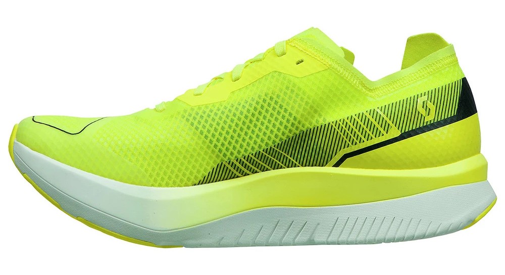 Chaussures running femme Scott SPEED CARBON RC Jaune fluo Blanc Noir 4