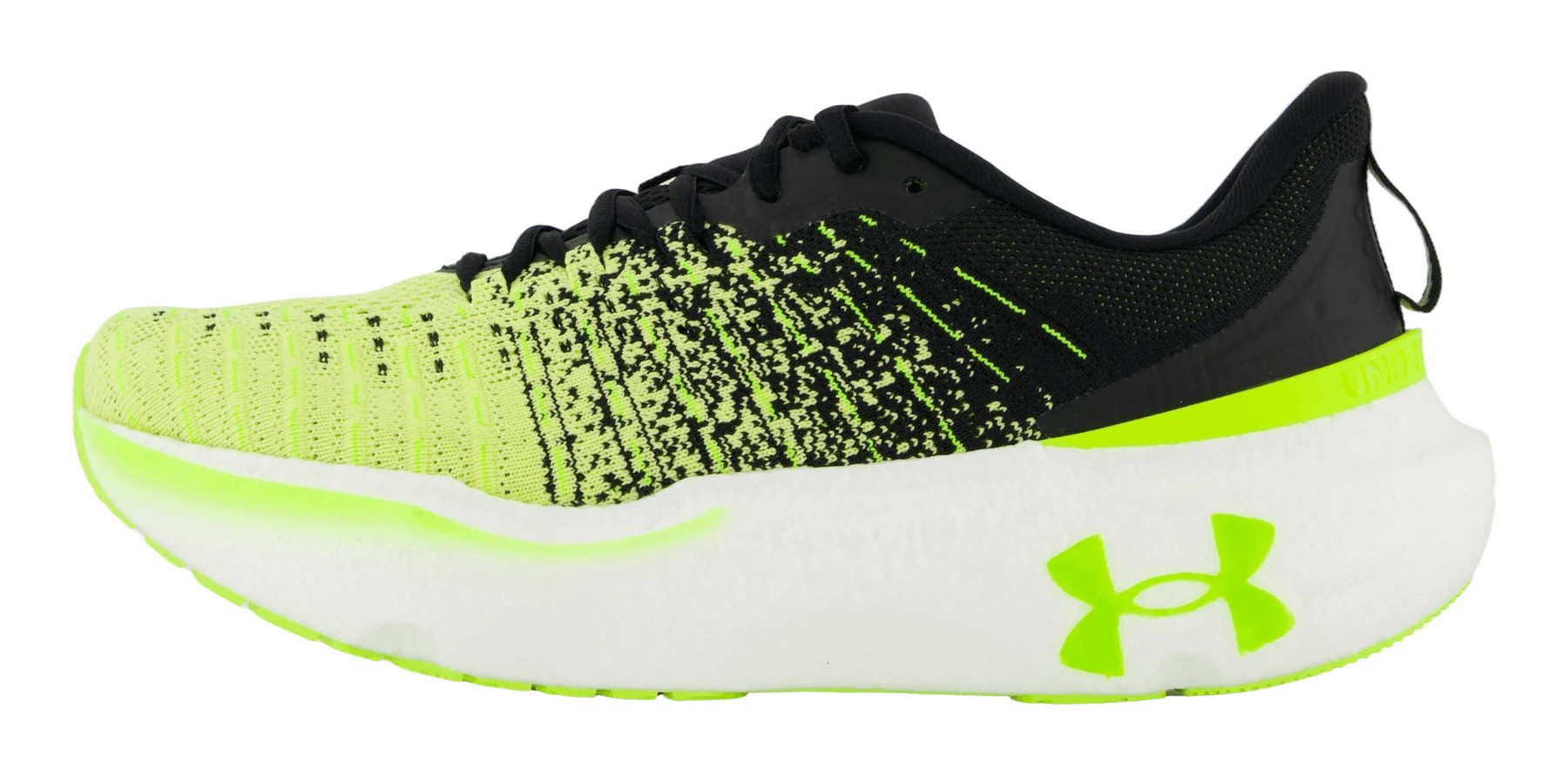 Chaussures running femme Under Armour UA W INFINITE ELITE Noir Jaune Jaune fluo Blanc (4)