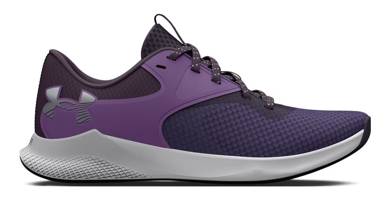 Chaussures running femme Under Armour UA W CHARGED AURORA 2 Violet Violet foncé  Gris clair (1)