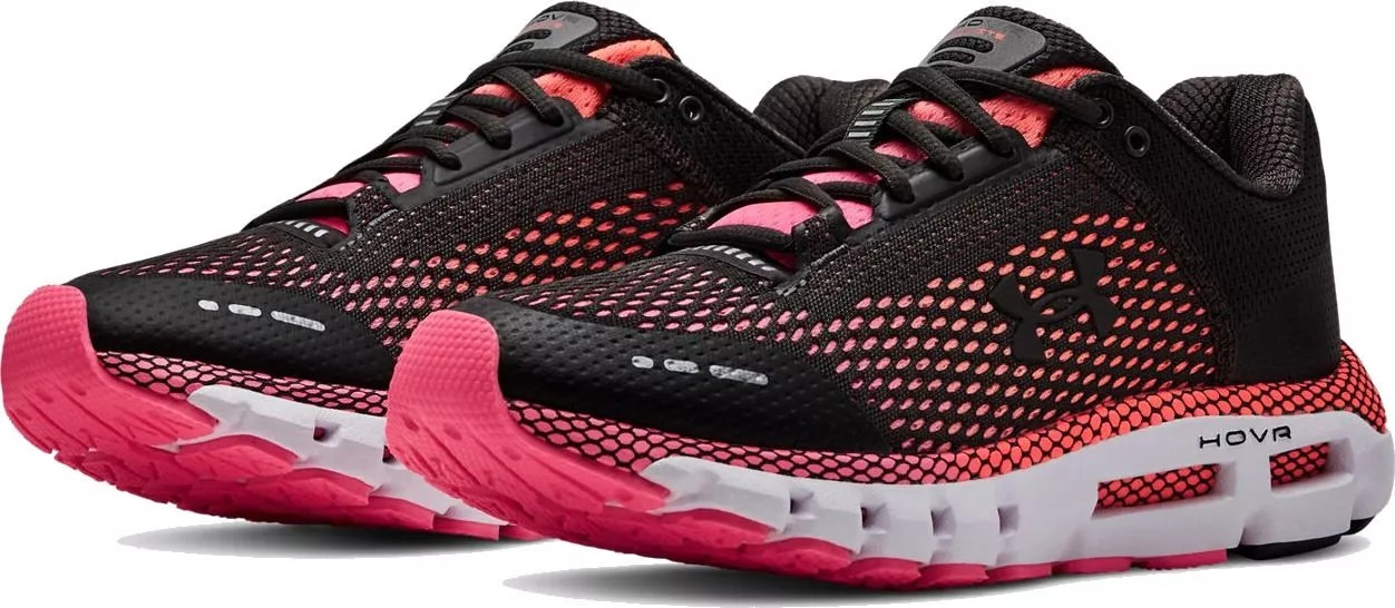 Chaussures running femme Under Armour UA W HOVR INFINITE Noir Rose Blanc (5)