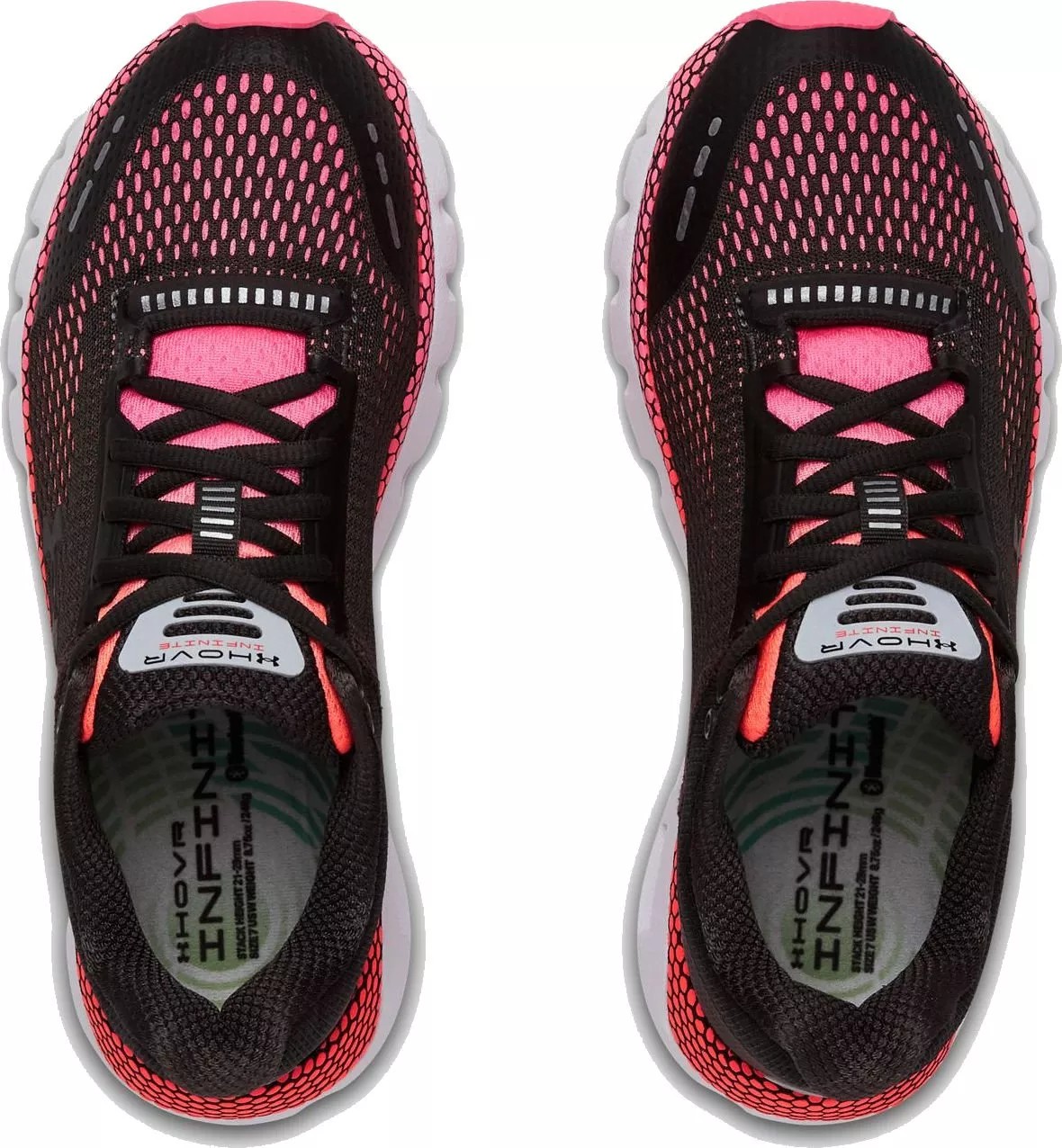 Chaussures running femme Under Armour UA W HOVR INFINITE Noir Rose Blanc (3)