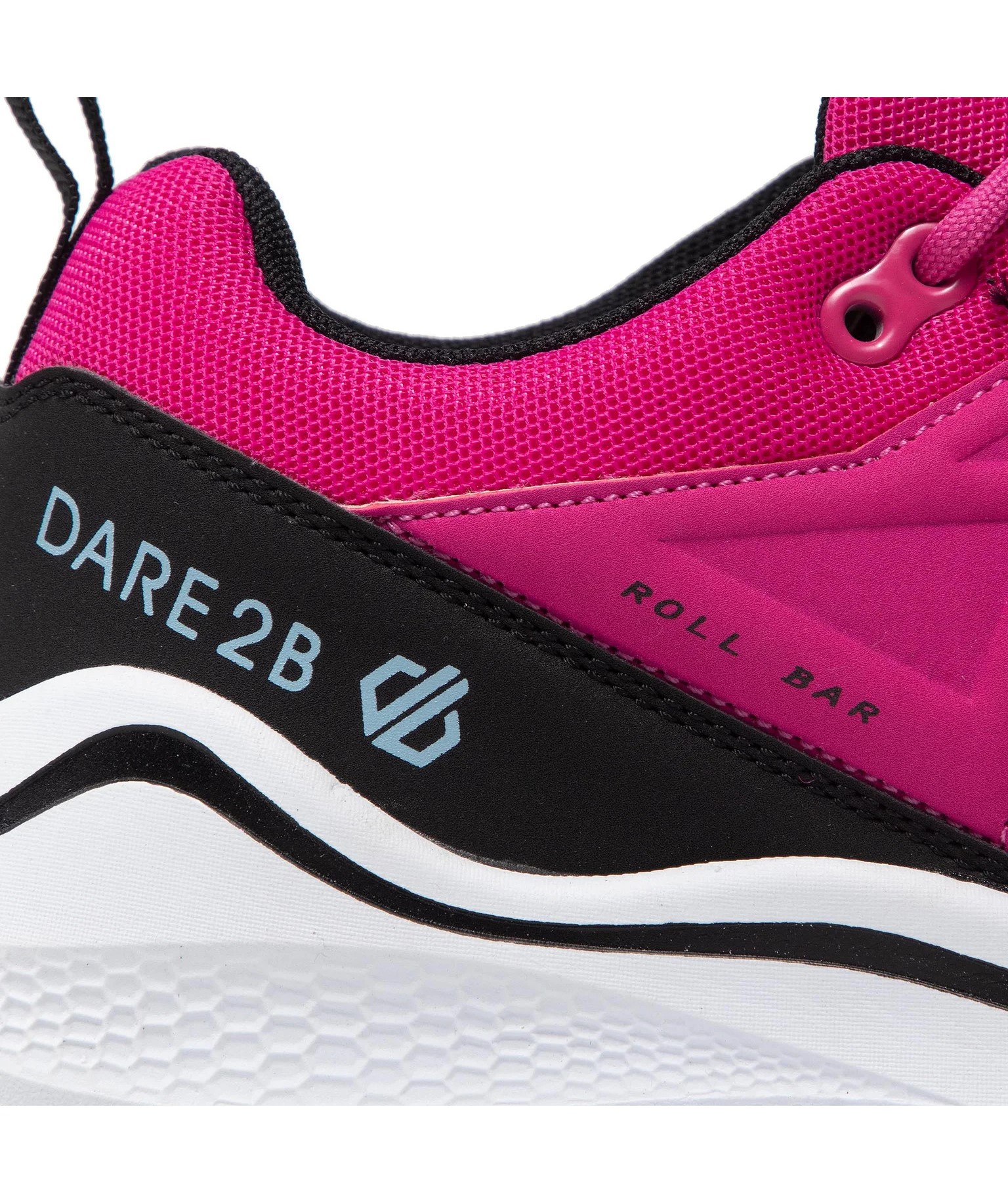 Chaussures running femme DARE2B PLIO Rose vif Noir Blanc 7