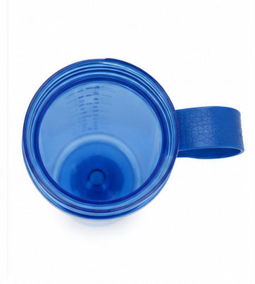 Shaker gradué avec repères d’hydratation 850ml Smash Bleu Noir 4