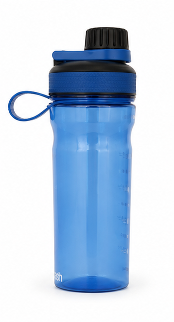 Shaker gradué avec repères d’hydratation 850ml Smash Bleu Noir 2