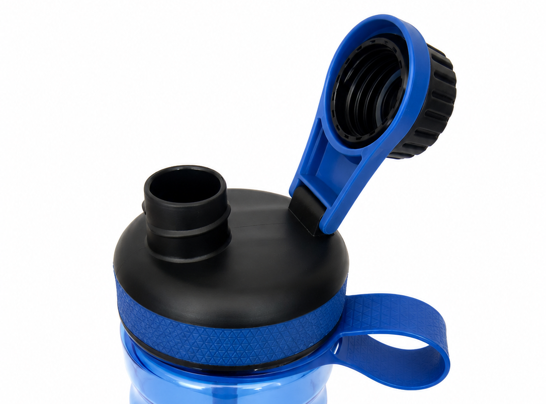 Shaker gradué avec repères d’hydratation 850ml Smash Bleu Noir 3