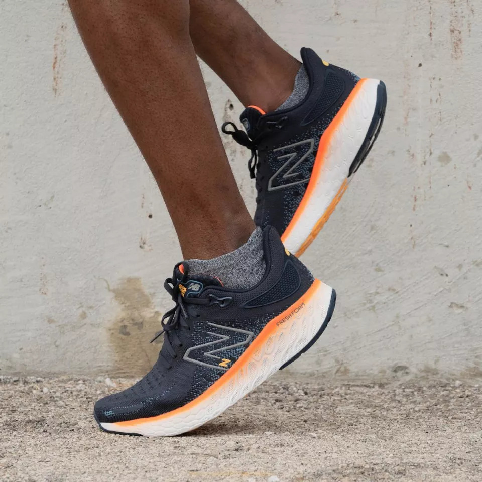 Chaussures running homme New Balance Fresh Foam X 1080 Boost Bleu marine Orange vif Bleu turquoise 2