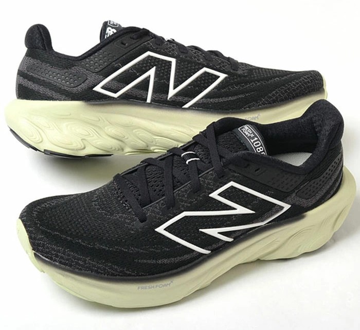 Chaussures running homme New Balance Fresh Foam X 1080 Speed Noir Gris foncé Olive 9