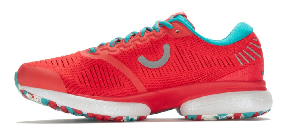 Chaussures running femme True Motion U-TECH NEVOS Rouge Turquoise Gris clair 3