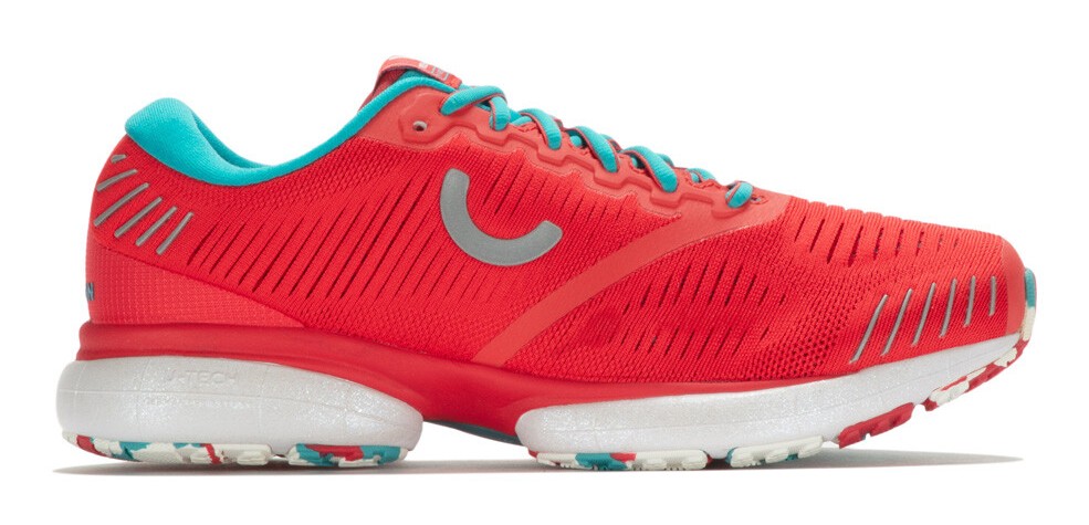 Chaussures running femme True Motion U-TECH NEVOS Rouge Turquoise Gris clair 2
