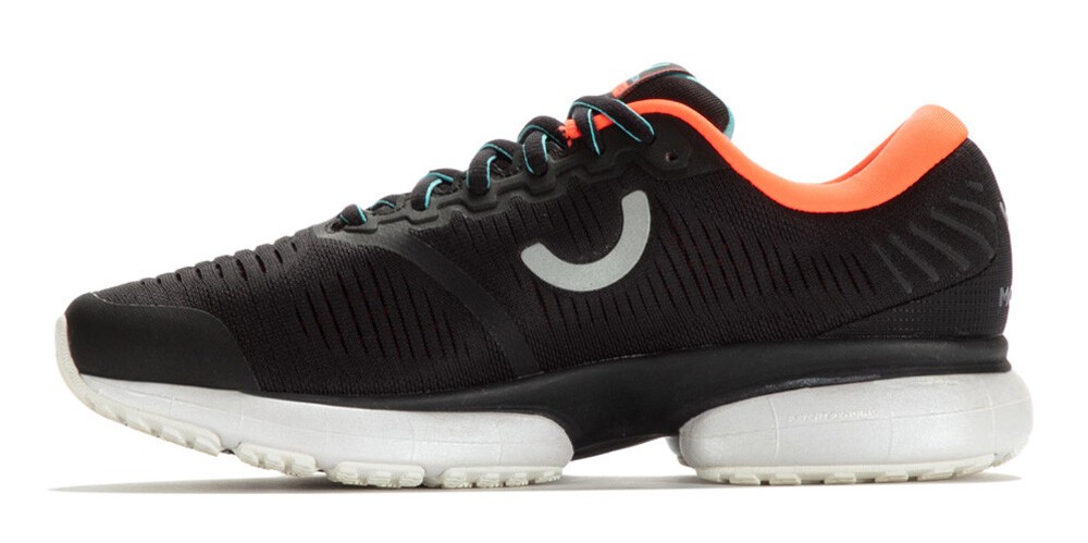 Chaussures running femme True Motion U-TECH NEVOS Noir Orange fluo Turquoise 3