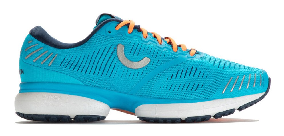Chaussures running homme True Motion U-TECH NEVOS Turquoise Orange Gris clair 2