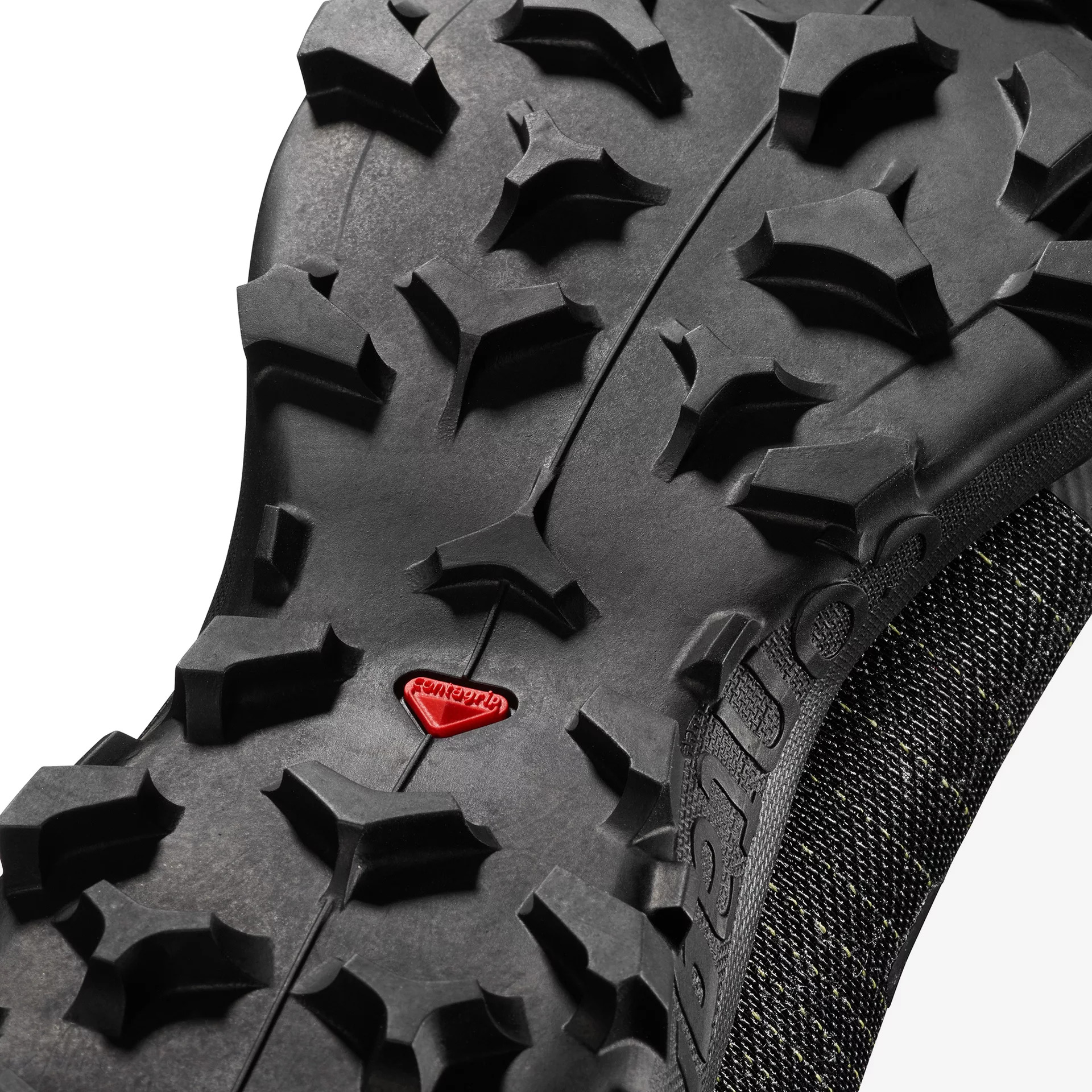 Chaussures trail femme Salomon CROSS PRO Noir Blanc Rouge 5