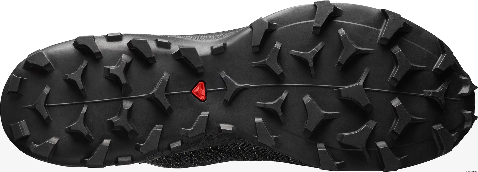 Chaussures trail femme Salomon CROSS PRO Noir Blanc Rouge 2