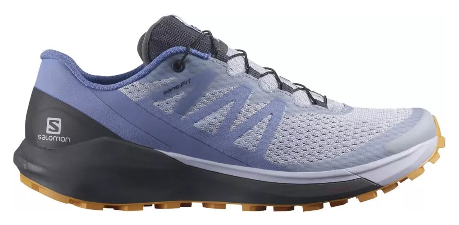 Chaussures trail femme Salomon SENSE RIDE 4 Violet Gris anthracite Orange 2