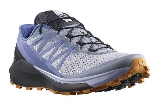 Chaussures trail femme Salomon SENSE RIDE 4 Violet Gris anthracite Orange