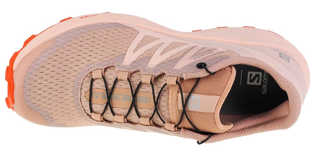 Chaussures trail femme Salomon SENSE RIDE 4 Beige Rose saumon Orange 5
