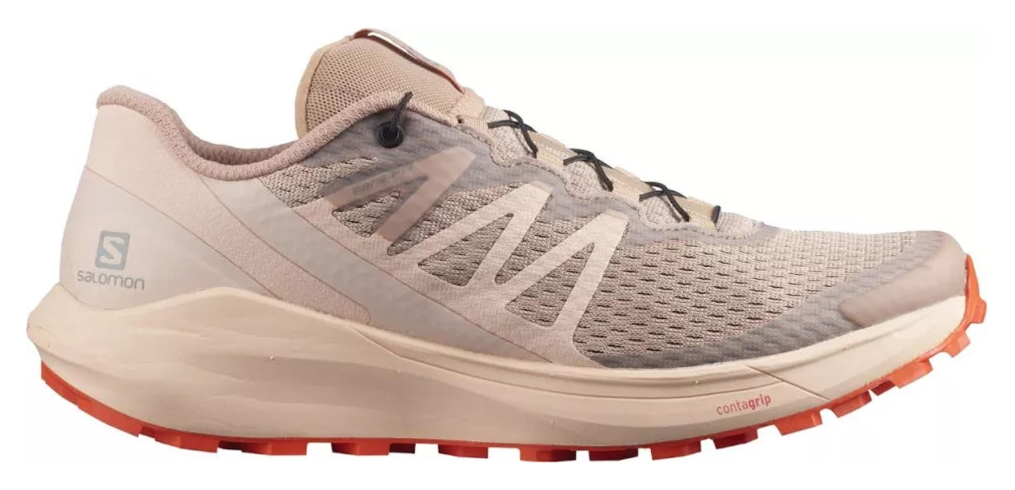 Chaussures trail femme Salomon SENSE RIDE 4 Beige Rose saumon Orange