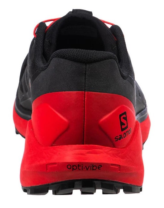 Chaussures trail homme Salomon SENSE RIDE 4 Noir Rouge Blanc 7