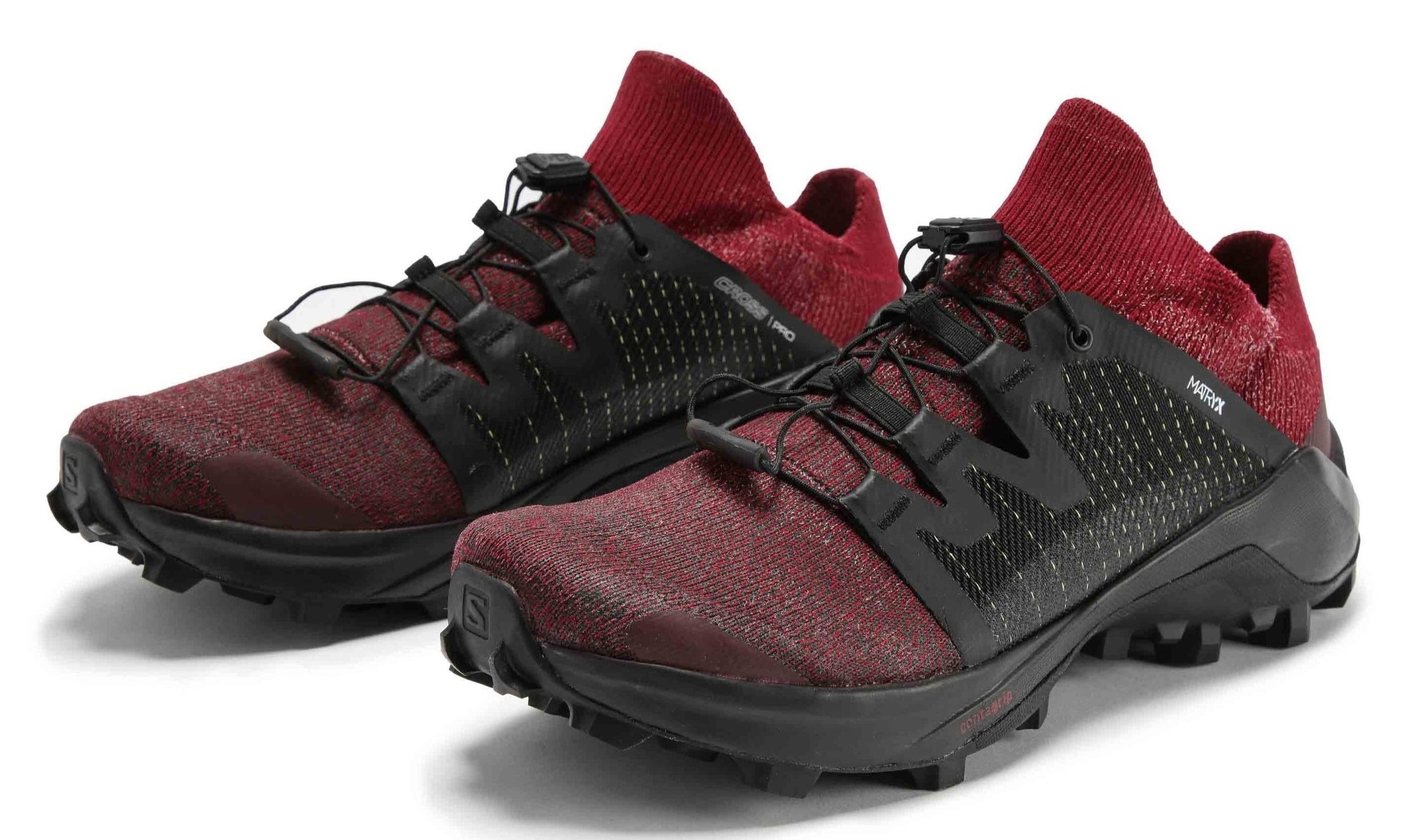 Chaussures trail homme Salomon CROSS PRO Betterave Noir Blanc 3